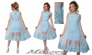 Платье №8558 (голубой)