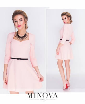Платье №3091-розовый