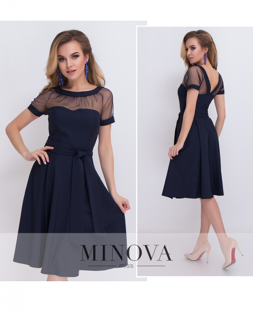 Платье №473-синий_minova_1
