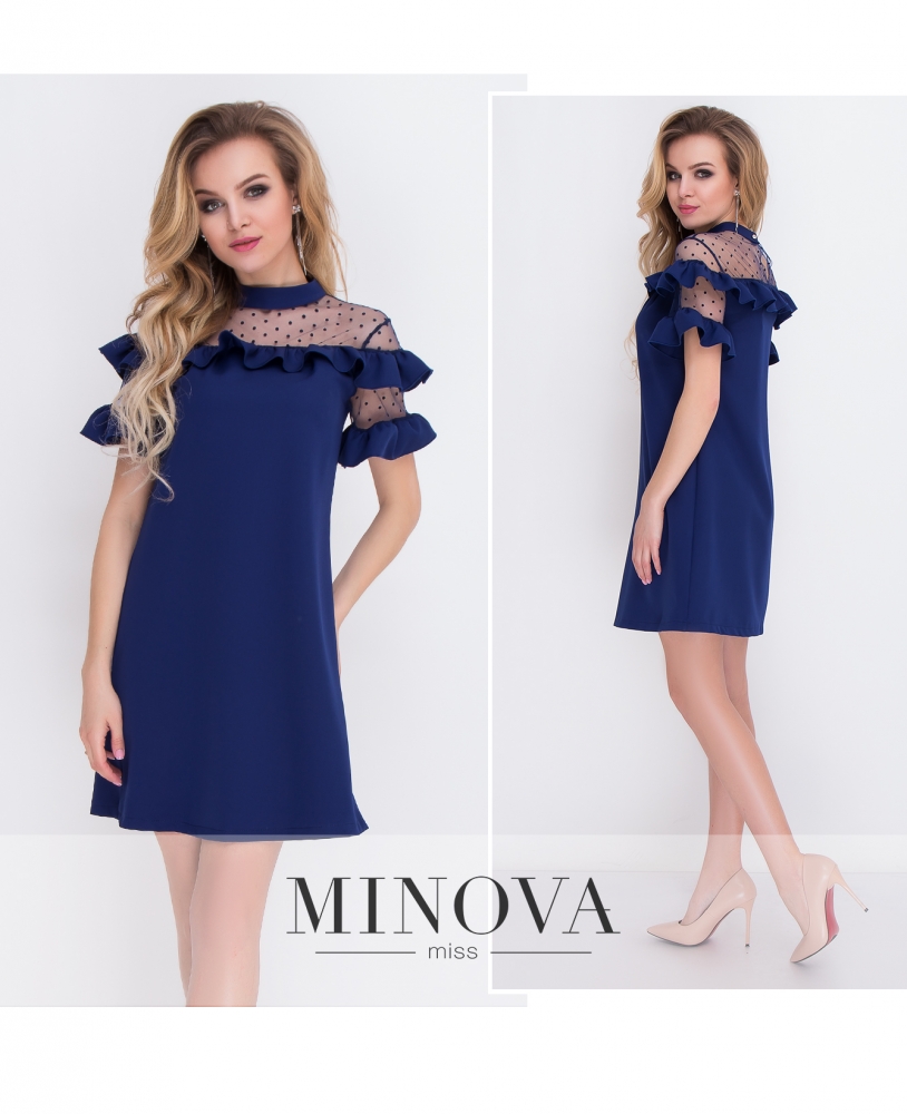Платье №8577-темно-синий_minova_1