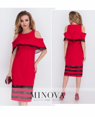 Платье №8576-красный