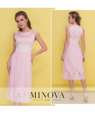 Платье №1046-розовый