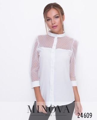 Блуза №1095-білий