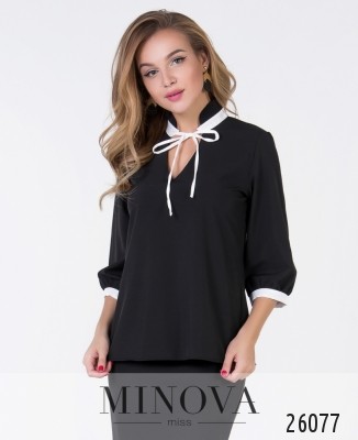 Блуза №1049-1-черный