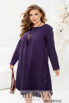 Платье №2435-фиолетовый