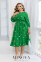 Платье №2447-зеленый
