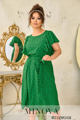 Платье №2458-зеленый