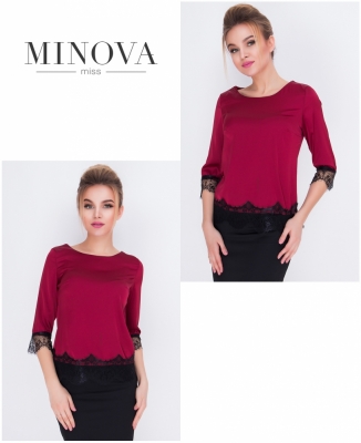 Блуза №1056-марсала_minova_5