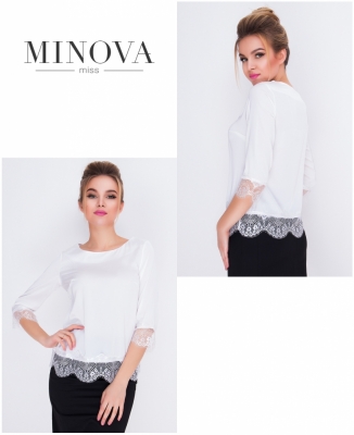Блуза №1056-молочний_minova_5