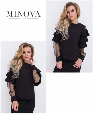 Блуза №8578-чорний_minova_5