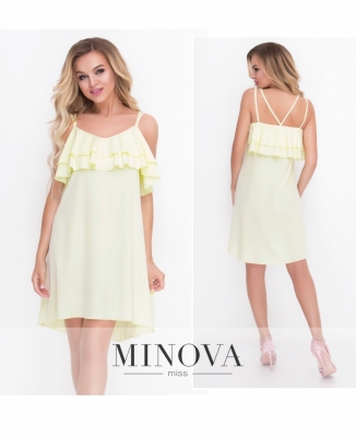 Сукня №8582-жовтий_minova_5