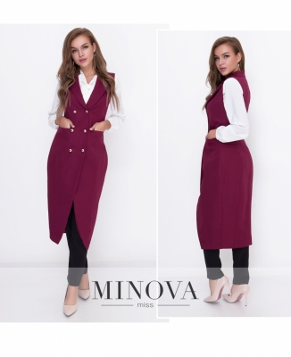 Кардиган №8590-бордо_minova_6