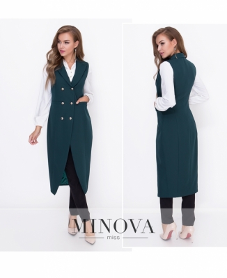 Кардиган №8590-темно-зелений_minova_6