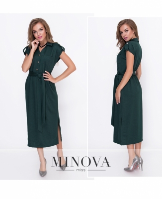 Сукня №8580-темно-зелений_minova_5