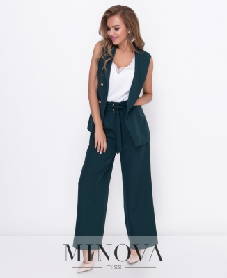 Жилет №8589-темно-зеленый_minova_5