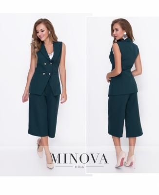 Кюлоты №8588-темно-зеленый_minova_6