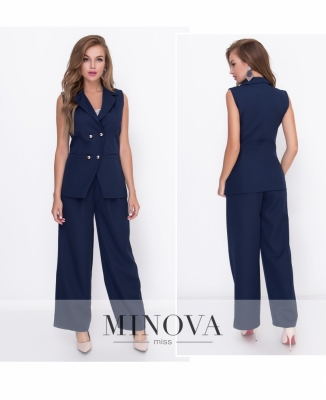 Брюки №8587-темно-синий_minova_6