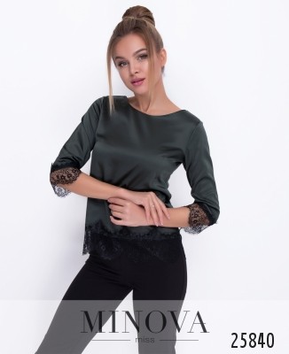 Блуза №1056-хакі_minova_5