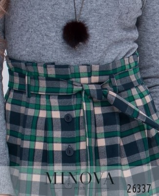 Спідниця №1121-темно-зелений_minova_6