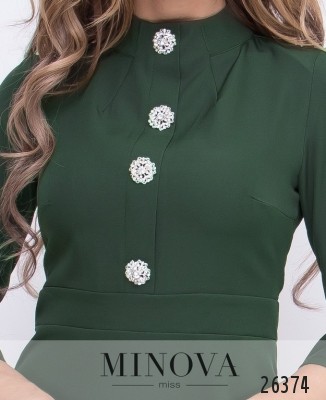 Платье №8594-хаки_minova_6