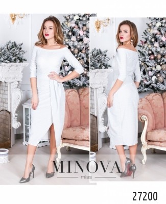 Сукня №8598-світло-сірий_minova_7