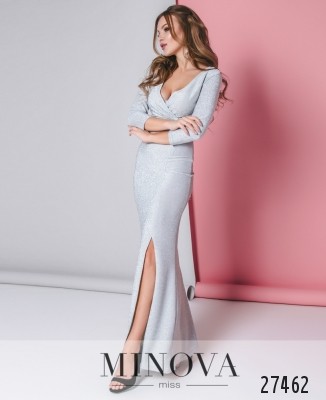 Сукня №8600-світло-сірий_minova_5