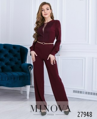 Комбинезон №4001-бургунди