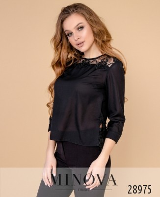 Блуза №4097-чорний_minova_5