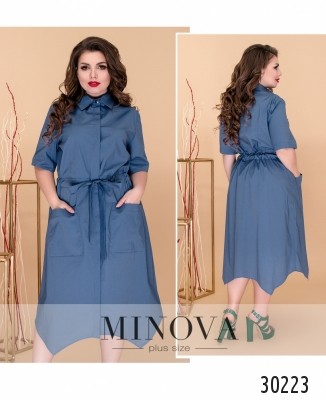 Платье №8605-джинс_minova_7