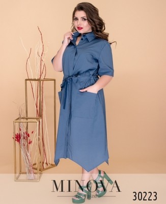 Платье №8605-джинс_minova_5