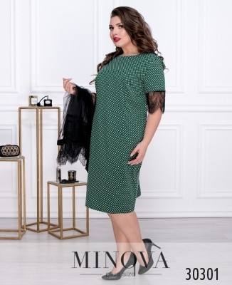 Платье №8603-темно-зеленый_minova_5