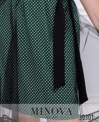 Платье №8603-темно-зеленый_minova_6