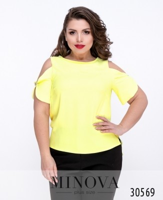 Блуза №4087-жовтий