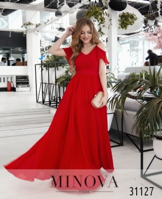 Платье №3118-красный