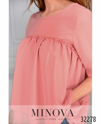 Блуза №1032-пудра_minova_6