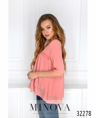 Блуза №1032-пудра_minova_5