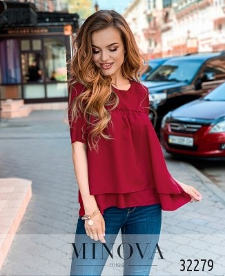 Блуза №1032-малиновий_minova_5