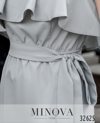 Сукня №8608-світло-сірий_minova_6