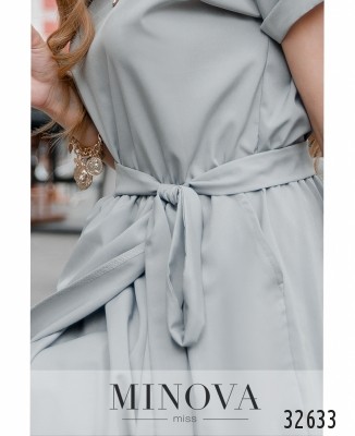 Сукня №8609-світло-сірий_minova_6