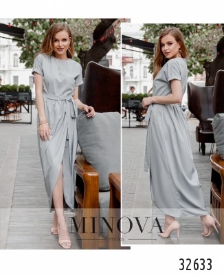 Сукня №8609-світло-сірий_minova_7