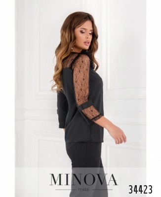 Блузка №1143н-чорний_minova_5