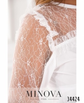 Блузка №1143н-білий_minova_6