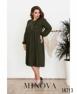 Платье №3129-ВБ-хаки_minova_5