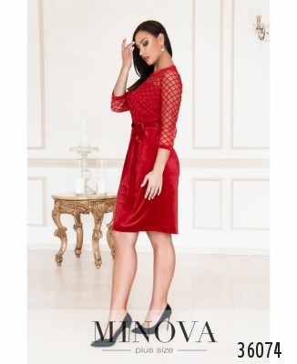 Платье №105-1-красный_minova_5