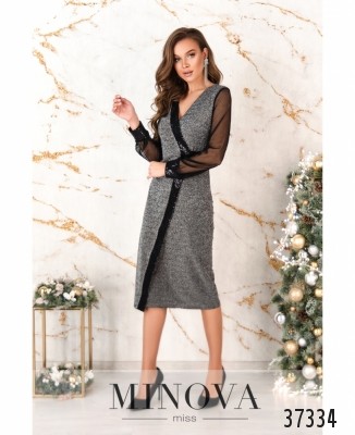 Сукня №2155-срібло_minova_5
