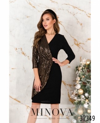 Сукня №1153-золото_minova_5