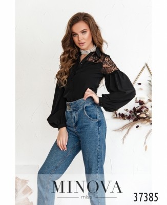 Сорочка №1064-чорний_minova_5