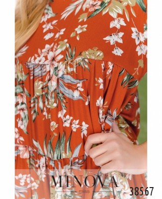 Сукня №8614Н-цегляний_minova_6