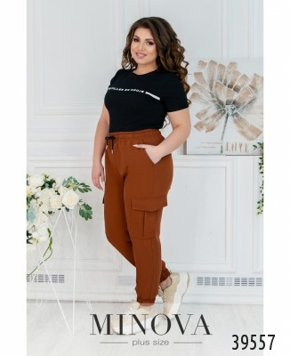 Брюки №3022Б-гірчичний_minova_5