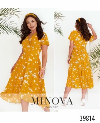 Cукня №3152B-гірчиця_minova_7